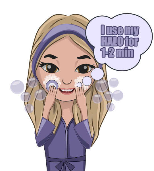 How to use Halo Exfoliator - Step 2